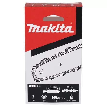 MAKITA 1910V6-4 Teräketju (80TXL), -26, 0,325", 1,1 mm - Teräketjut - 128796 - 2