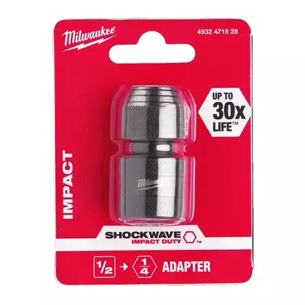 MILWAUKEE Bits-adapteri SHW 1/2" x 1/4" - Jatkot ja adapterit - 120756 - 2