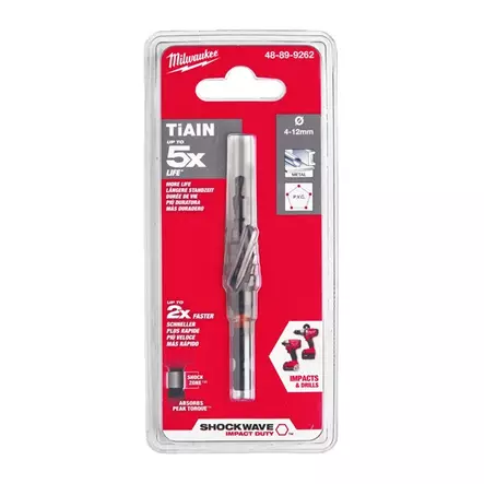 MILWAUKEE SHOCKWAVE Porrasporanterä 4-12mm-2mm - Porrasporat - 119976 - 2