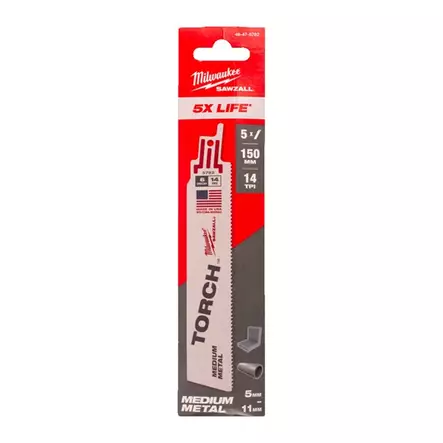 MILWAUKEE TORCH Puukkosahanterä 150/14TPI 5P - Puukkosahanterät - 120916 - 2
