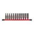 MILWAUKEE SHW Hylsysarja syvä 1/4" 12 osaa - Hylsy- ja työkalusarjat - 132086 - 1