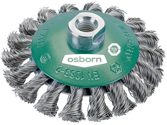 OSBORN Lautasharja palmikoitu 115mm M14 0,5mm - Katkaisu & hiomalaikat, teräsharjat - 127666 - 1