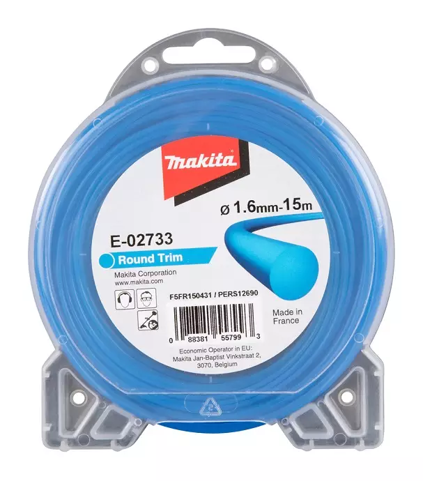 MAKITA E-02733 Siima 1,6 mm x 15 m pyöreä - Siimat ja siimapäät - 107836 - 1
