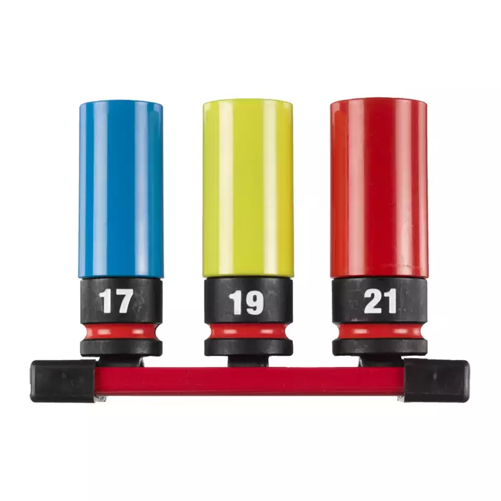 MILWAUKEE SHW Autohylsysarja 17-19-21 mm - Hylsy- ja työkalusarjat - 135716 - 1