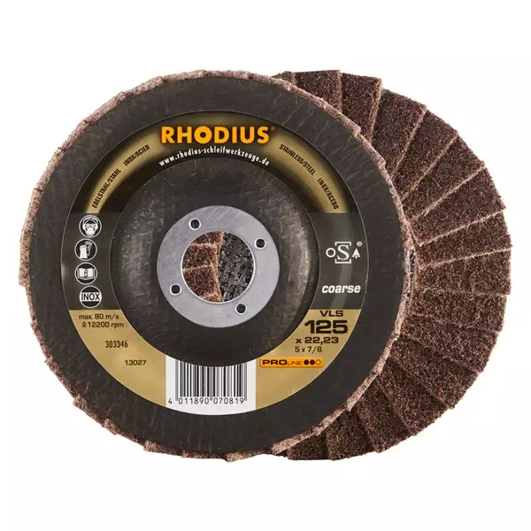 RHODIUS VLS Puhdistuslamellilaikka karkea - Katkaisu & hiomalaikat, teräsharjat - 126036 - 1