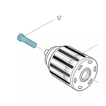 251468-5 Istukan kiinnitysruuvi M6x22 - Makita varaosat - 136907 - 1