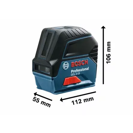 BOSCH GCL 2-15 Kombilinjalaser + Suojapussi - Bosch kampanja - 124907 - 2
