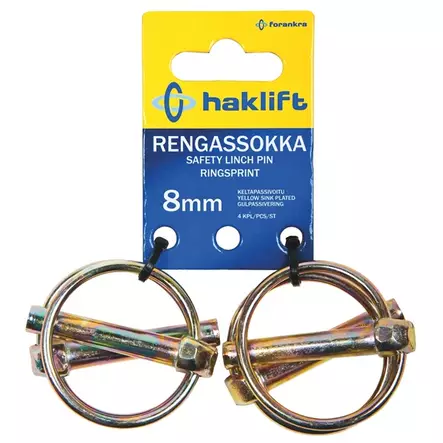 HAKLIFT Rengassokka 8mm 4kpl/pkt - Rengassokat - 128157 - 1