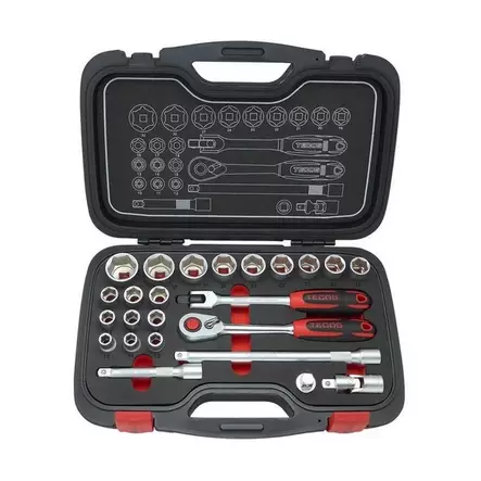 TECOS T-2024 Hylsyavainsarja 1/2" 10-32mm - Hylsy- ja työkalusarjat - 126477 - 1
