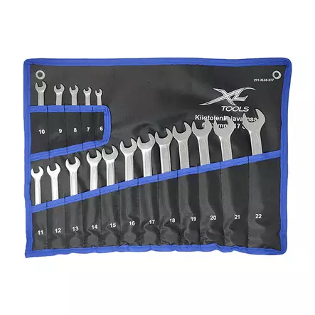 XL-TOOLS Kiintolenkkiavainsarja 6-22mm, 17-osaa - Muut käsityökalut - 138097 - 1