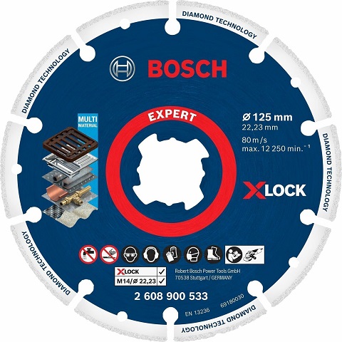 BOSCH X-LOCK Timanttikatkaisulaikka Metalli - Timanttikatkaisulaikat - 125137 - 1