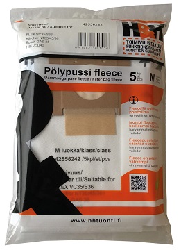 H&H Pölypussi fleece 5 kpl/pkt - Pölypussit - 127227 - 1