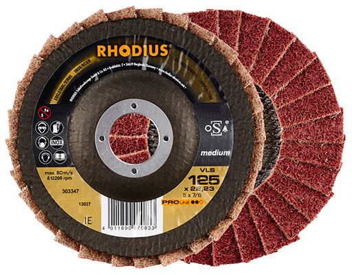 RHODIUS VLS Puhdistuslamellilaikka keskikarkea - Katkaisu & hiomalaikat, teräsharjat - 126037 - 1