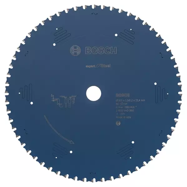 BOSCH Pyörösahanterä 305x2,6x25,4mm Z60 - Poistotuotteet - 125097 - 1