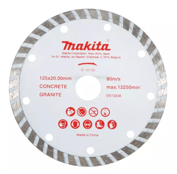 MAKITA B-16748 Timanttikatkaisulaikka 125x20mm - Timanttikatkaisulaikat - 107307 - 1