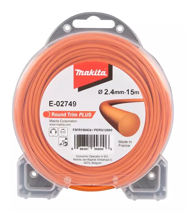 MAKITA E-02749 Siima 2,4 mm x 15 m pyöreä - Siimat ja siimapäät - 107837 - 1