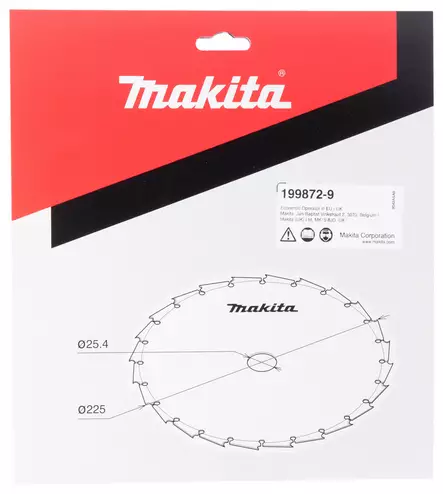 MAKITA 199872-9 Raivaussahanterä 225x x25,4 mm - Makita Puutarha - 107688 - 2