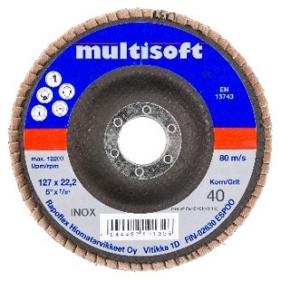 MULTISOFT Lamellihiomalaikka SOFT B P120 ZKX - Katkaisu & hiomalaikat, teräsharjat - 124698 - 1