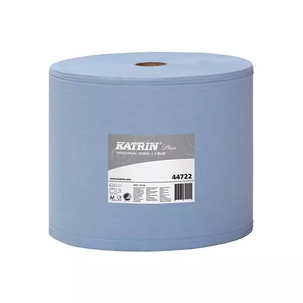 KATRIN 447226 Plus L2 Blue teollisuuspyyhe 350m - Käsipaperit ja pyyhkeet - 125848 - 1