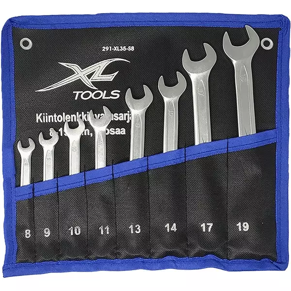 XL-TOOLS Kiintolenkkiavainsarja 8-19mm, 8-osaa - Kiinto- ja räikkälenkkiavaimet - 137538 - 1
