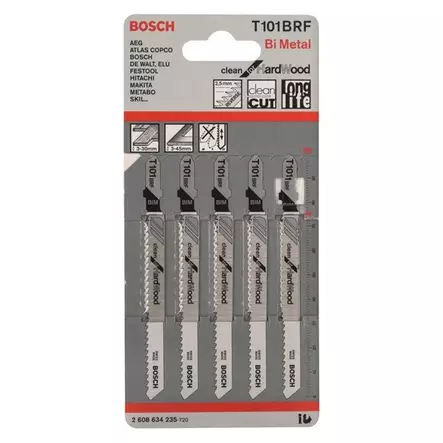 BOSCH T101BRF Pistosahanterät 5kpl/pkt - Pistosahanterät - 125119 - 2