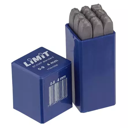 LIMIT Numeroleimasimet 0-9 6mm 1733-6 - Muut käsityökalut - 124759 - 1