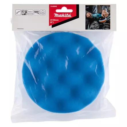 MAKITA Vaahtosieni 150mm aallotettu medium - Kiillotuskoneiden tarvikkeet - 107039 - 2