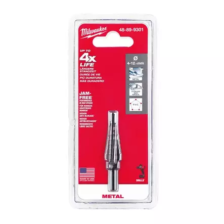 MILWAUKEE Porrasporanterä 4-12-1mm porrastukset - Porrasporat - 119969 - 2