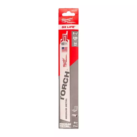 MILWAUKEE TORCH Puukkosahanterä 230/14TPI 5P - Puukkosahanterät - 120919 - 2