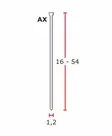 SENCO Viimeistelynaula AX 38X1,2 SS VALKOINEN - Viimeistelynaulat - 116179 - 2