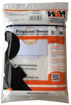 H&H Pölypussi fleece 5 kpl/pkt - Pölypussit - 127229 - 1
