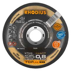 RHODIUS XTK8 Katkaisulaikka 125x0,8x22,2mm - Katkaisu & hiomalaikat, teräsharjat - 126039 - 1