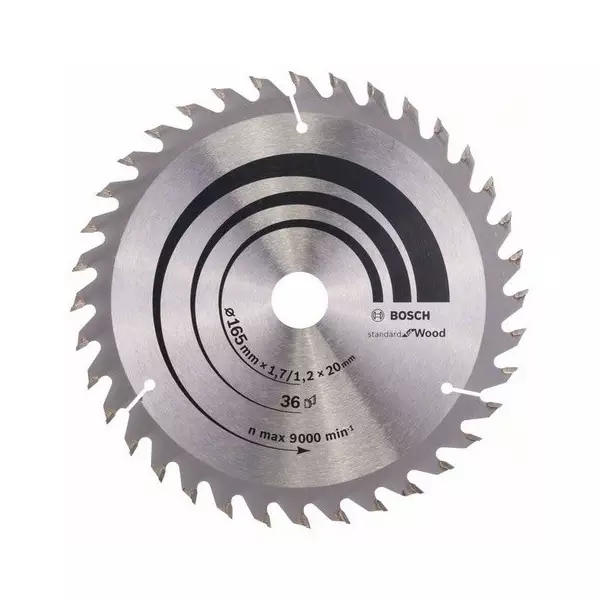 BOSCH Pyörösahanterä 165x1,7/1,2x20 Z36 - Pyörösahanterät - 125079 - 1