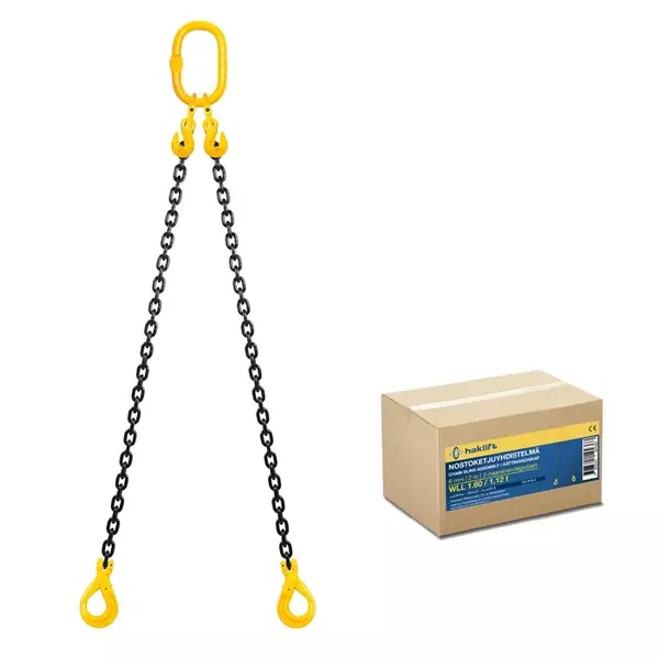 HAKLIFT Nostoketjuyhdistelmä 6mm/2-h/1,6T/2mm - Nostoraksit - 128089 - 1