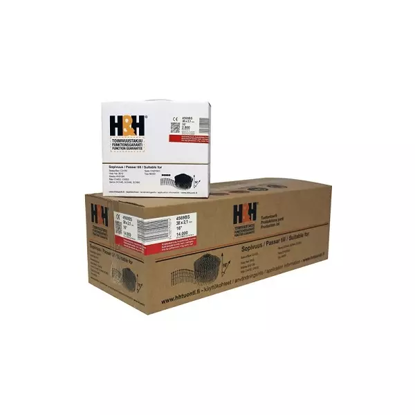 H&H Rullalankanaula 38x2,1 mm 16° ks kampa - Rullanaulat - 127209 - 1