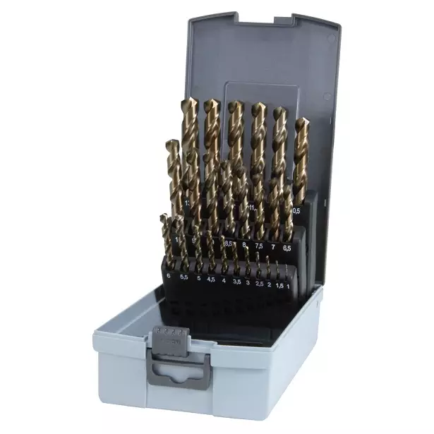 RUKO Porasarja 1-13mm HSS Co5 25-OS DIN338 - Metalliporanterät - 111729 - 1